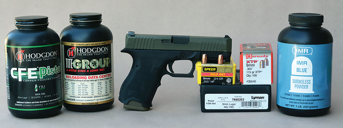 Brian developed handloads for the Palmetto State Armory Dagger Compact chambered in 9mm Luger.